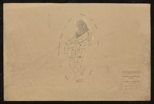 Tableau d'assemblage (TA). Cadastre révisé pour 1931. Feuille renouvellée pour 1937.