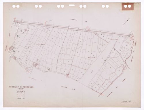 Section A feuille n°2. Plan révisé pour 1931. Edition à jour pour 1985.