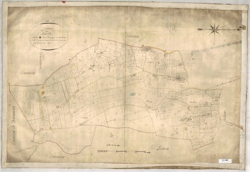 Section B dite de Janzay, feuille unique (parcelles 1-402).