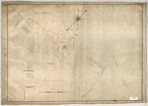 Section A dite du Bourg, feuille n°2 (parcelles 502-603).