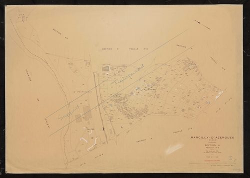 Section A feuille n°3. Plan cadastral révisé pour 1931. 2e édition à jour pour 1979.
