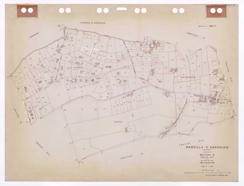 Section B feuille n°3. Plan révisé pour 1931. Edition à jour pour 1985.