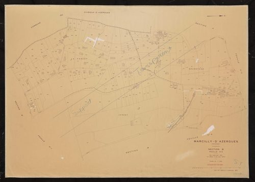 Section B feuille n° 3. Plan cadastral révisé pour 1931. 2e édition à jour pour 1979.