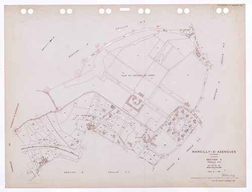 Section A feuille n°5. Plan révisé pour 1931. Edition à jour pour 1985.