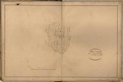 Tableau d'assemblage : copie modifiée du plan napoléonien.