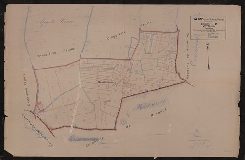 Section B 4e feuille. Plan dressé le 14 février 1930.