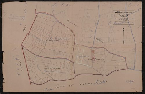 Section A 4e feuille. Plan dressé le 14 février 1930.