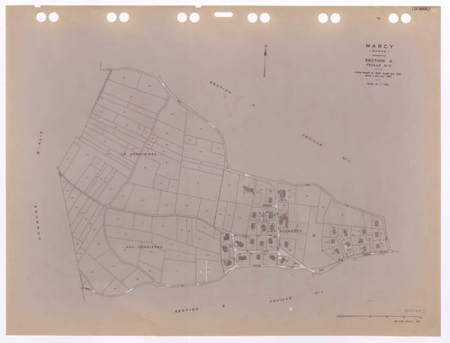 Section A 3e feuille. Feuille dressée en 1829 révisée pour 1932. Edition à jour pour 1983.