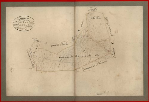 Section B dite du Tronchil, feuille unique : copie modifiée du plan napoléonien.