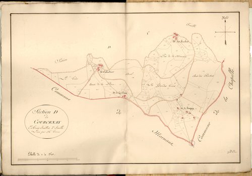 Section D dite de Courcenay, feuille n°2.
