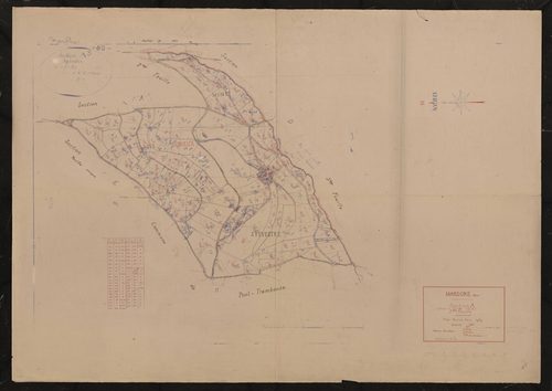 Section A (partie de l'ancienne section A) 3e feuille.Plan révisé pour 1939.