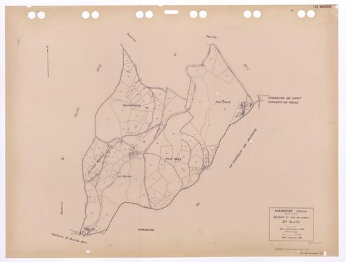 Section C dite des Aidons 2e feuille. Plan révisé pour 1939. Edition à jour pour 1985.