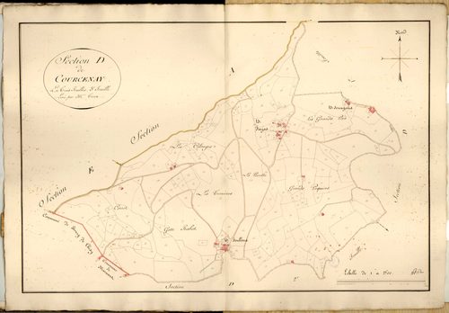 Section D dite de Courcenay, feuille n°3.