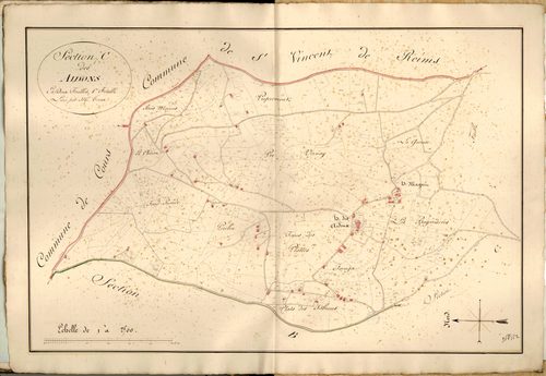 Section C dite des Aidons, feuille n°1.