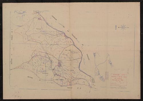 Section C dite des Aidons 2e feuille. Plan révisé pour 1939.