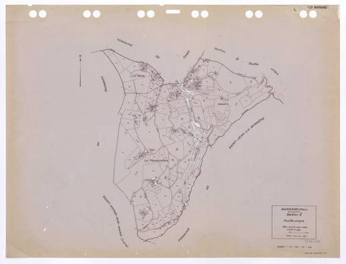 Section E feuille unique. Plan révisé pour 1948. Edition à jour pour 1985.
