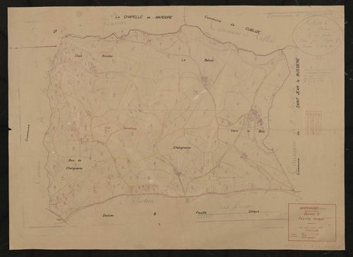 Section C feuille unique. Plan révisé pour 1947.
