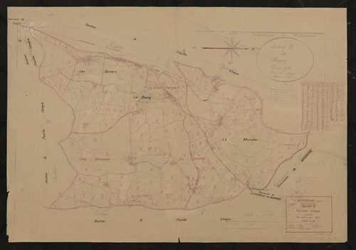 Section B feuille unique. Plan révisé pour 1947.