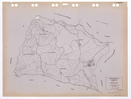 Section C feuille unique. Plan révisé pour 1948. Edition à jour pour 1985.