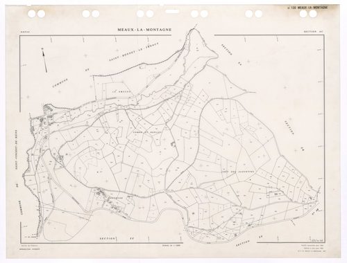 Section AC. Feuille renouvelée pour 1960. Edition à jour pour 1983.