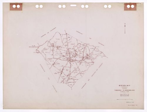 Tableau d'assemblage (TA). Cadastre révisé pour 1953. Edition à jour pour 1985.