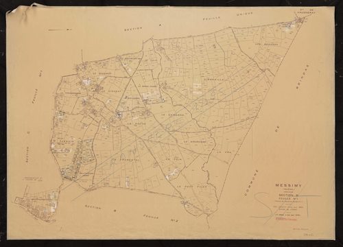 Section B feuille n°1 (partie de l'ancienne feuille n°1). Plan révisé pour 1953. 2e édition à jour pour 1979.