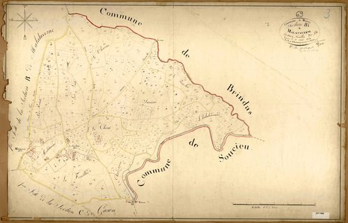 Section B dite de Malataverne, feuille n°2 (parcelles 744-1113).