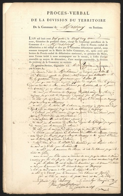 Messimy, 18 novembre 1823.