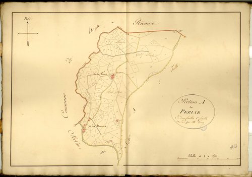 Section A dite du Periar, feuille n°1.