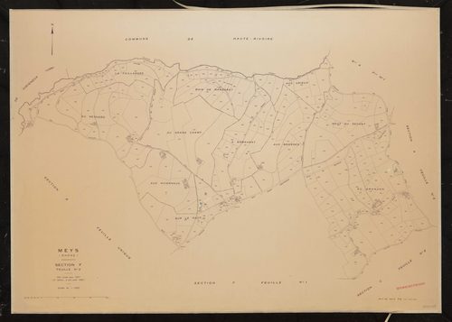 Section F feuille n°2. Plan révisé pour 1937. 2e édition à jour pour 1982.