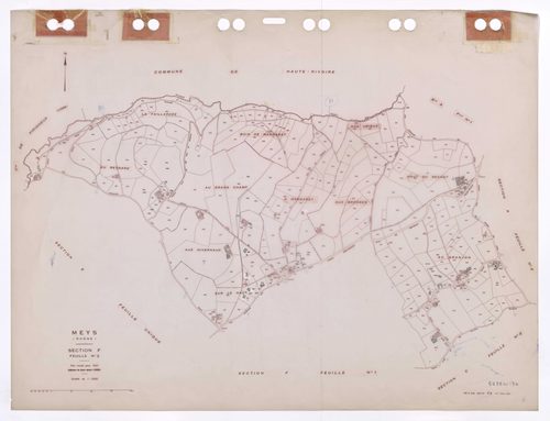 Section F feuille n°2. Plan révisé pour 1937. Edition à jour pour 1985.