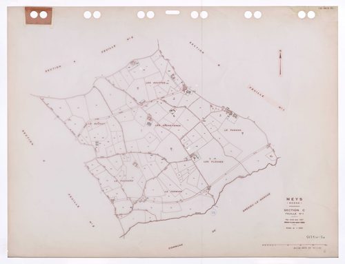 Section C feuille n°1. Plan révisé pour 1937. Edition à jour pour 1985.