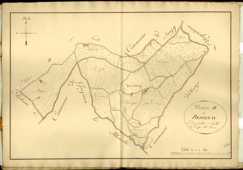 Section B dite de Bessenay, feuille n°2.