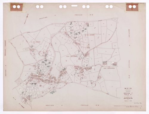 Section F feuille n°1. Plan révisé pour 1937. Edition à jour pour 1985.