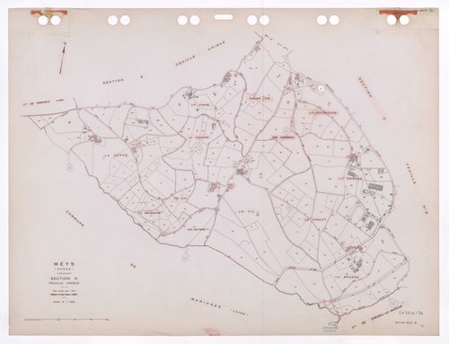 Section D feuille unique. Plan révisé pour 1937. Edition à jour pour 1985.