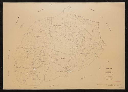 Section A feuille n°2. Plan révisé pour 1937. 2e édition à jour pour 1982.