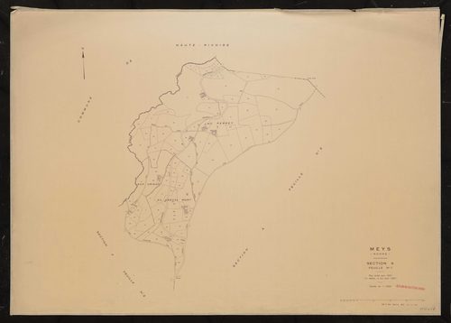 Section A feuille n°1. Plan révisé pour 1937. 2e édition à jour pour 1982.