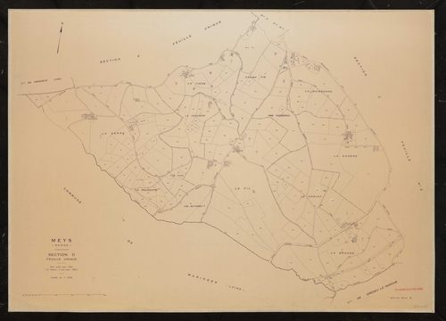 Section D feuille unique. Plan révisé pour 1937. 2e édition à jour pour 1982.