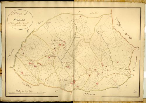 Section A dite du Periar, feuille n°2.