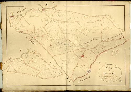 Section C dite du Bachat, feuille n°2.
