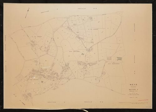 Section F feuille n°1. Plan révisé pour 1937. 2e édition à jour pour 1982.