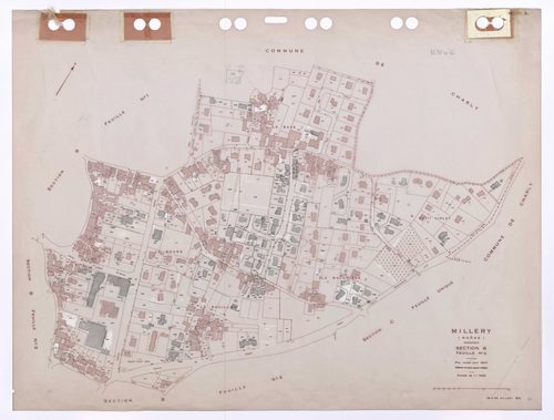 Section B feuille n°2. Plan révisé pour 1947. Edition à jour pour 1985.