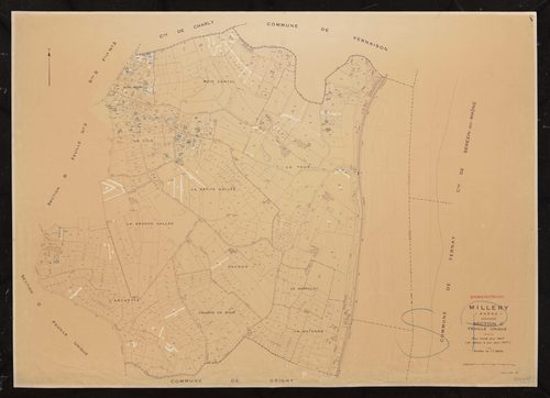 Section C feuille unique. Plan révisé pour 1947. 2e édition à jour pour 1977.