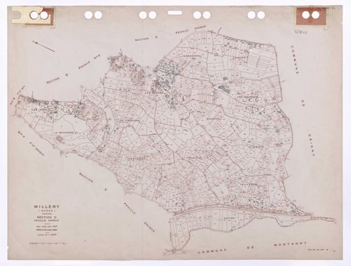 Section D feuille unique. Plan révisé pour 1947. Edition à jour pour 1985.