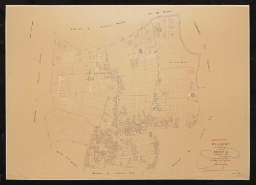 Section B feuille n°1. Plan révisé pour 1947. 2e édition à jour pour 1977.