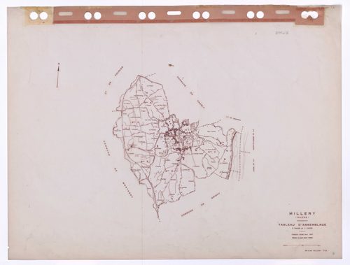 Tableau d'assemblage (TA). Cadastre révisé pour 1947. Edition à jour pour 1985.