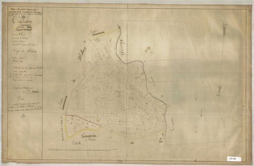 Section F dite des Ayats, feuille unique (parcelles 1-619) : une partie de la section a été attribuée à Montagny.