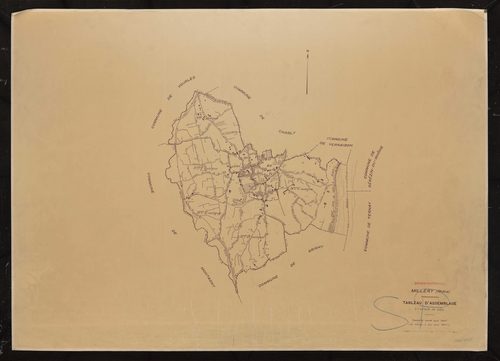 Tableau d'assemblage (TA). Cadastre révisé pour 1947. 2e édition à jour pour 1977.