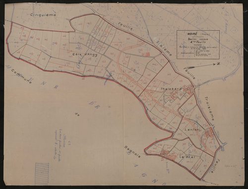 Section unique 4e feuille. Plan dressé le 16 juillet 1930.