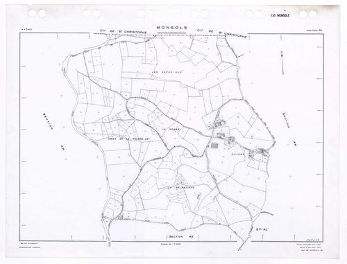 Section AI. Feuille renouvelée pour 1962. Edition à jour pour 1983.